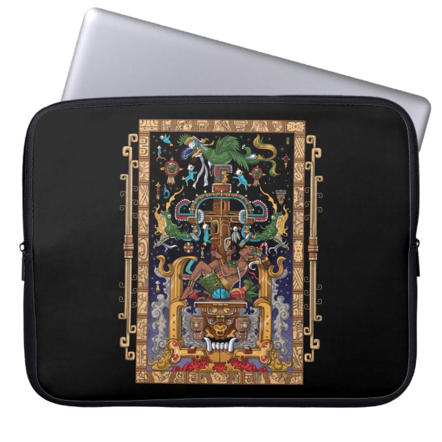 Mayan Astronaut Kung Pakal Laptop Fodral (Framsidan)