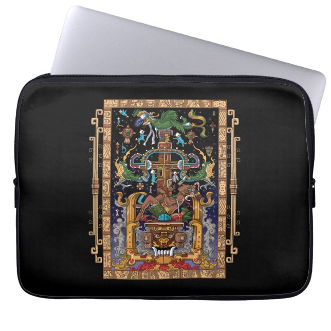 Mayan Astronaut Kung Pakal Laptop Fodral (Framsidan)