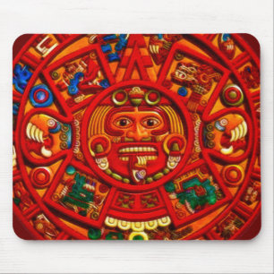 Mayan-Aztec Helig Sol Calendar Art Mousepad Musmatta