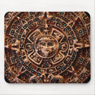 Mayan-Aztec Helig Sol Calendar Art Mousepad Musmatta