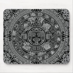 Mayan Aztec kalender (svart) 12.21.2012 Musmatta