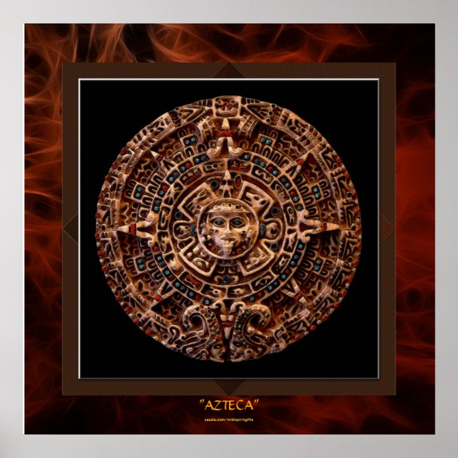 Mayan AZTECA-~ - Aztec tryck LGE för (Framsidan)