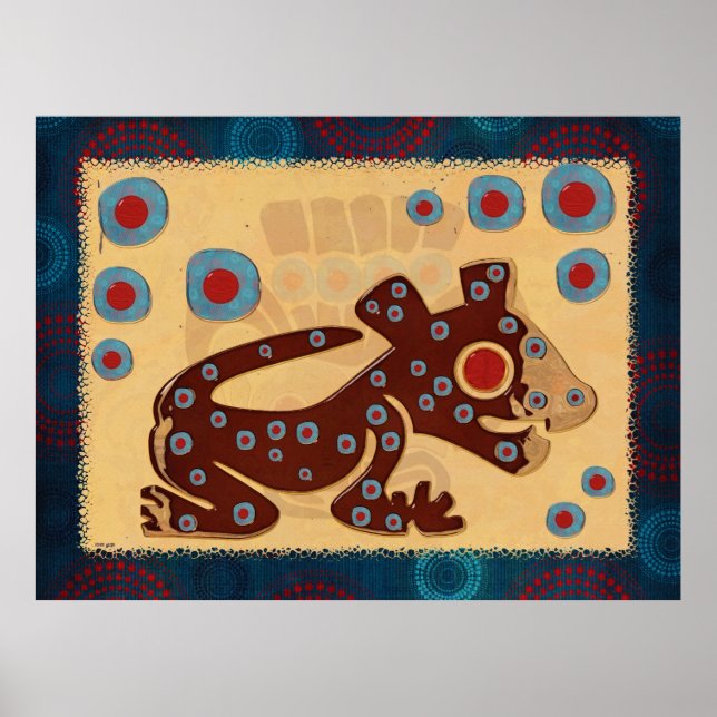 Mayan Baby Jaguar GLOSSY PRINT Poster (Framsidan)