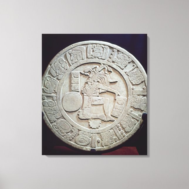 Mayan boll, domstolsmarkör, från Chinkultic Canvastryck (Framsida)