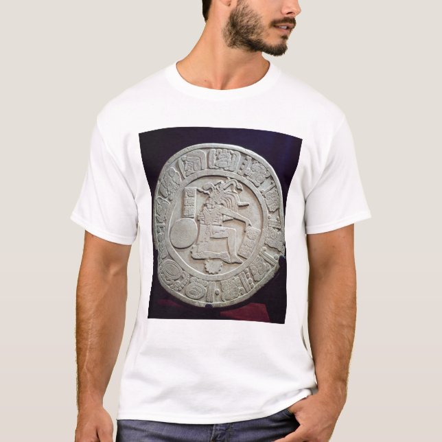 Mayan bolldomstolmarkör, från Chinkultic T Shirt (Framsida)