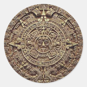 Mayan Calendar 12.21.2012 Runt Klistermärke