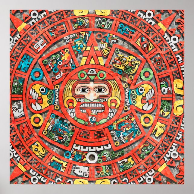 Mayan Calendar Art Poster (Framsidan)