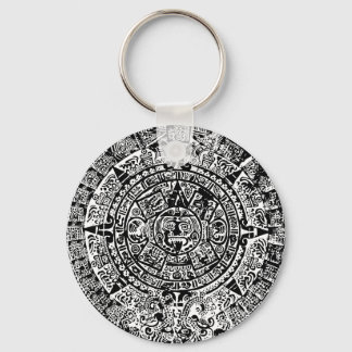 Mayan Calendar Black Nyckelring