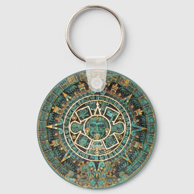 Mayan Calendar Keychain Nyckelring (Framsida)