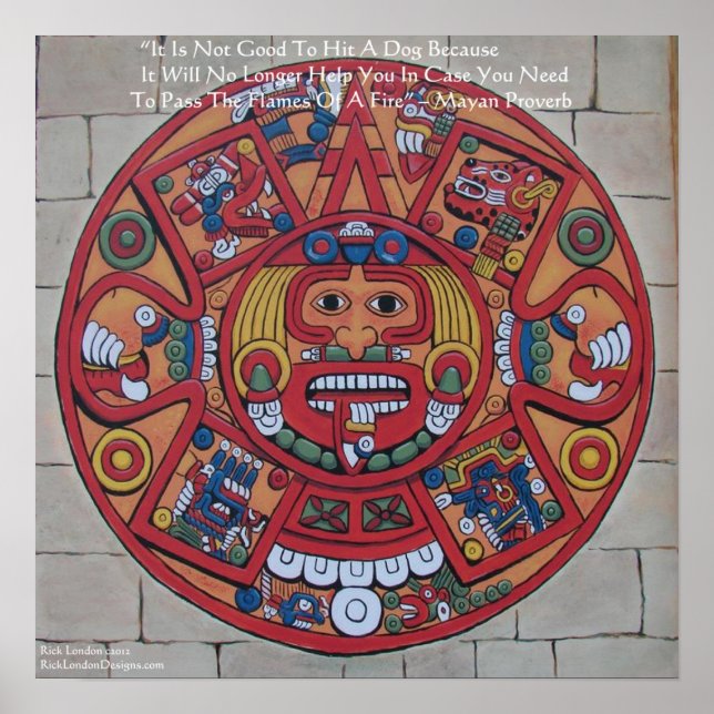 Mayan Calendar & Proverb Poster (Framsidan)