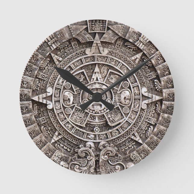 Mayan Calendar Rund Klocka (Framsida)