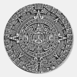 Mayan Calendar Runt Klistermärke