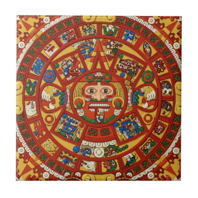Mayan Calendar Trivit Tile Kakelplatta (Framsidan)