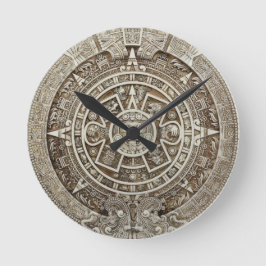 Mayan Calendar Wall Clock Rund Klocka