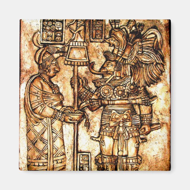Mayan Carvings Photo Series #1 Magnet (Framsidan)