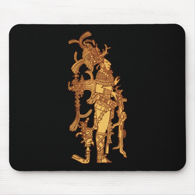 Mayan ceremoniell klänning musmatta (Framsidan)