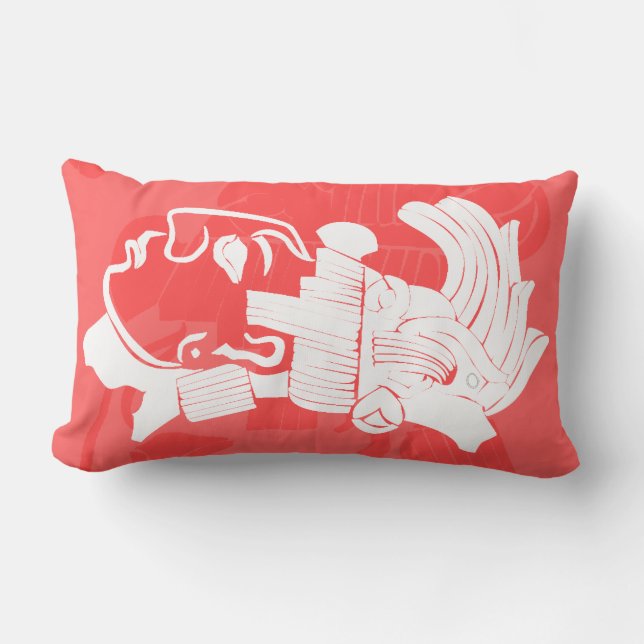 MAYAN dekorativ kuddeLumbar 13" X 21 ", Lumbarkudde (Framsida)