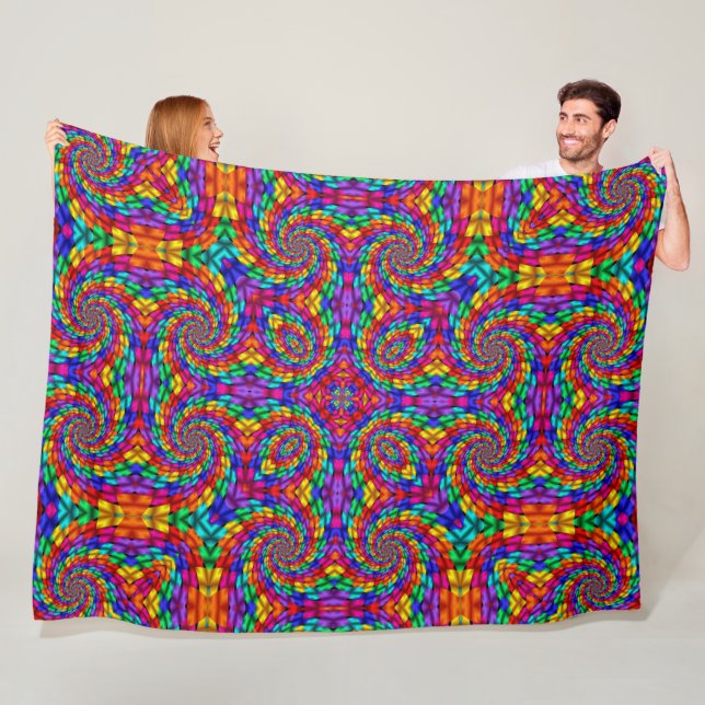 Mayan Dragon Fiesta Fleecefilt (På plats)