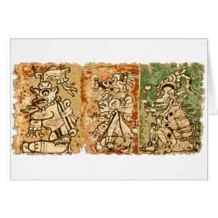 Mayan Dresden codex Hälsningskort