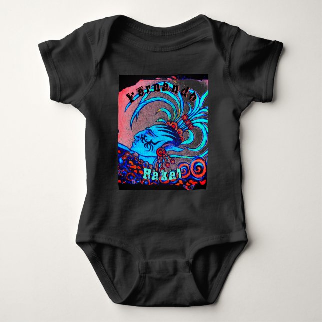 Mayan Elf: Defiance & Baby Namn T Shirt (Framsida)