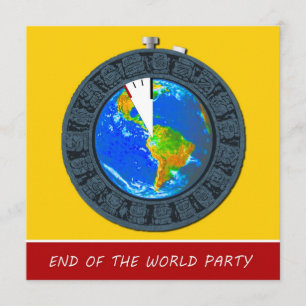 Mayan End of the World Stopwatch Party bjudits in Inbjudningar