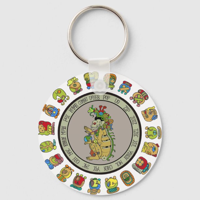 Mayan-endar Dödsgud Nyckelring (Framsida)