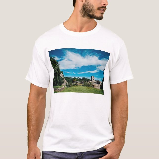 Mayan fördärvar av Palenque Tee Shirt (Framsida)