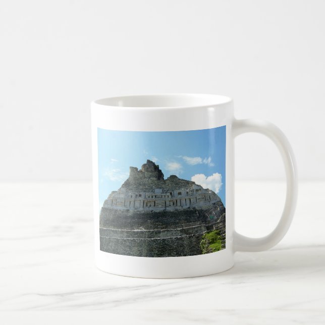 Mayan fördärvar - xunantunich belize kaffemugg (Höger)