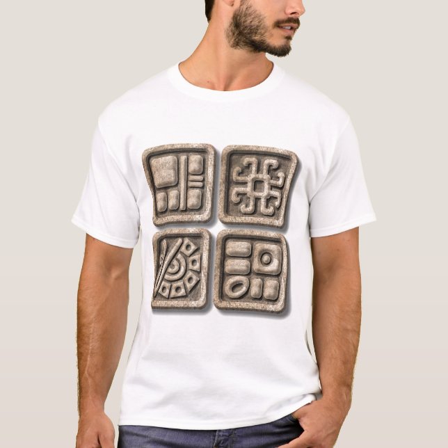 Mayan Glyph-stone Tröja (Framsida)