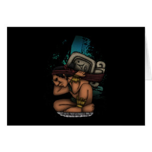Mayan Gud Hälsningskort