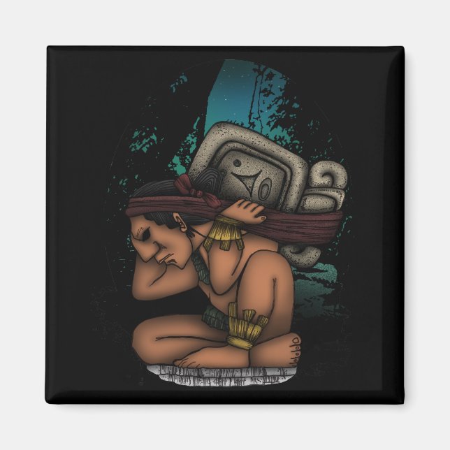 Mayan Gud Magnet (Framsidan)