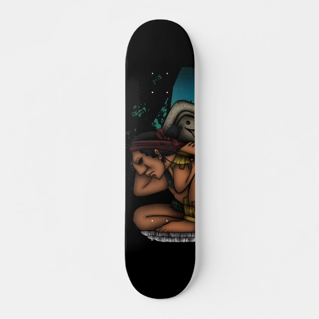 Mayan Gud Mini Skateboard Bräda 18,5 Cm (Framsida)