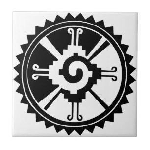 Mayan Gudom Symbol Hunab Ku Kakelplatta
