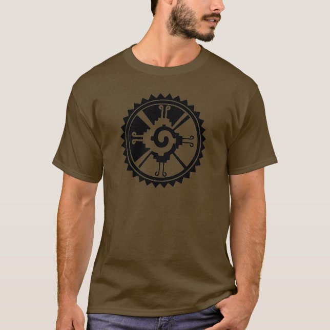 Mayan Gudom Symbol Hunab Ku Tee Shirt (Framsida)