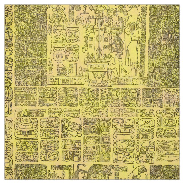 Mayan Guld Fabric Tyg (Provkarta)