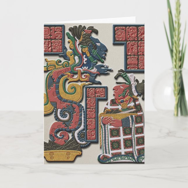 Mayan hälsningkort kort (Framsida)