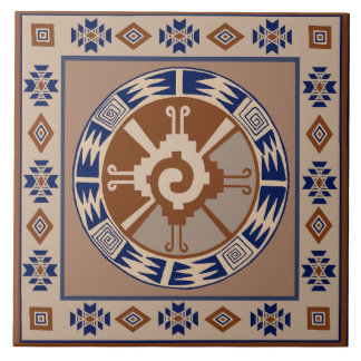 Mayan Hunab Ku Celestial Ceramic Tile Kakelplatta