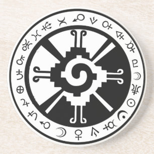 Mayan Hunab Ku Creator & Planetary Symbols Underlägg Sandsten