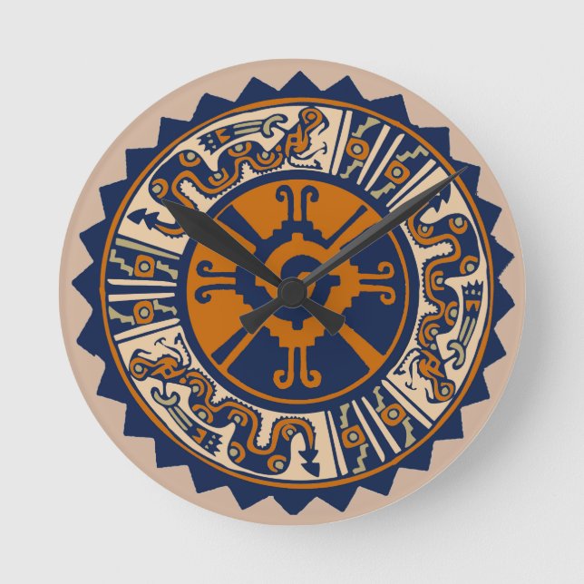 Mayan Hunab Ku Rund Klocka (Framsida)