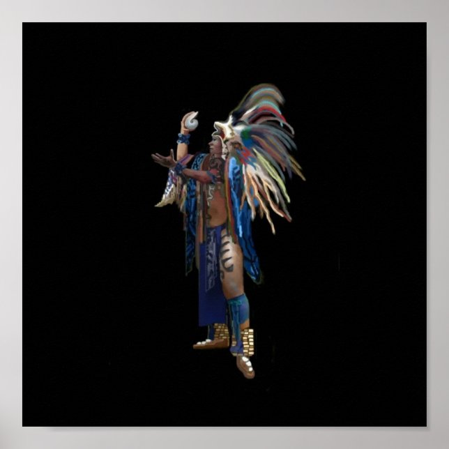 MAYAN INDIAN PRINT POSTER (Framsidan)