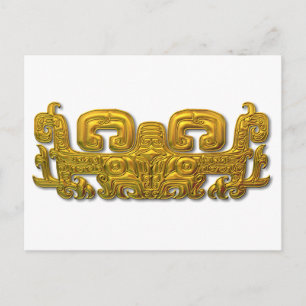 Mayan Jaguar - Guld Vykort