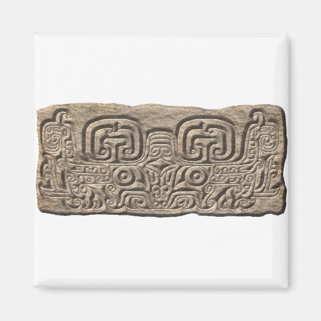 Mayan Jaguar-stone Magnet (Framsidan)