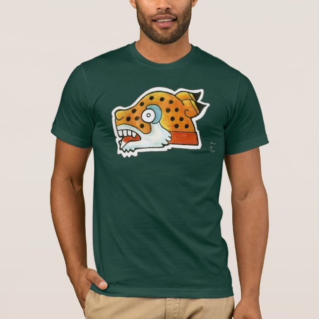 Mayan Jaguar Symbol T-shirt (Framsida)