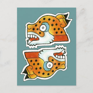 Mayan Jaguar Symbol Vykort