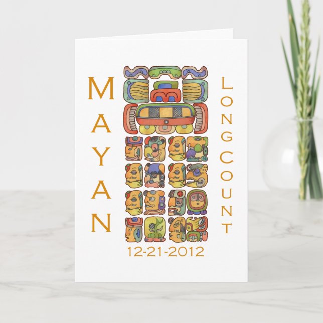 Mayan kalender 12-21-2012 kort (Framsida)