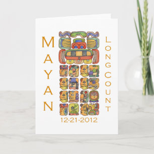 Mayan kalender 12-21-2012 kort