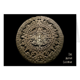 Mayan kalender hälsningskort