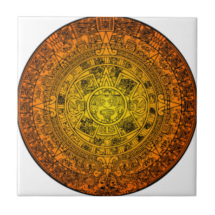 Mayan kalender kakelplatta