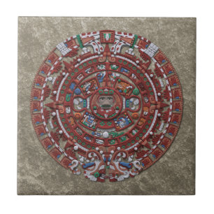 Mayan kalender kakelplatta