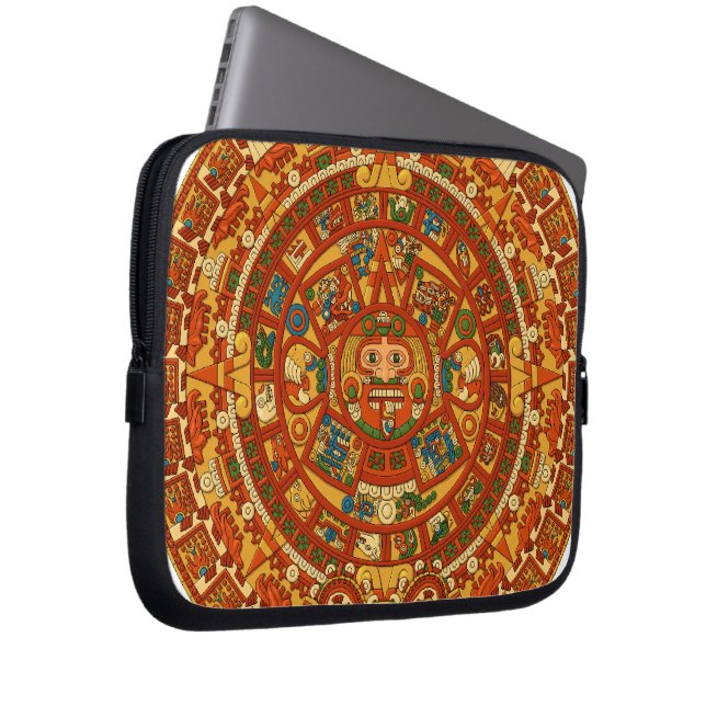 'Mayan kalender Stone Laptop Sleeve (Framsidan Höger)